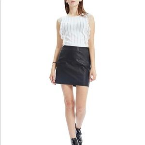 Faux Leather Mini Skirt